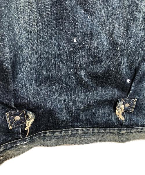 NEIGHBORHOOD（ネイバーフッド）NEIGHBORHOOD (ネイバーフッド) SAVAGE STOCKMAN TYPE-B/C-JKT　ペイント加工デニムジャケット　192YTNH-JKM02 インディゴ サイズ:Lの古着・服飾アイテム