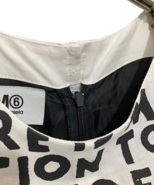 MM6 Maison Margiela（エムエムシックスメゾンマルジェラ）MM6 Maison Margiela (エムエムシックスメゾンマルジェラ) ノースリーブエイズドレス　S62CT0019 S49818 ホワイト サイズ:38の古着・服飾アイテム