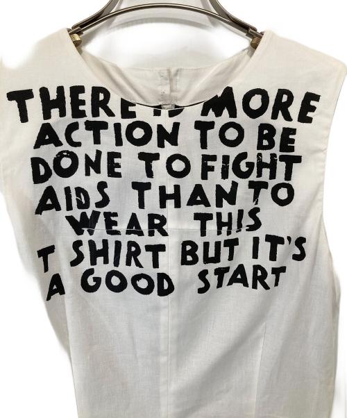 MM6 Maison Margiela（エムエムシックスメゾンマルジェラ）MM6 Maison Margiela (エムエムシックスメゾンマルジェラ) ノースリーブエイズドレス　S62CT0019 S49818 ホワイト サイズ:38の古着・服飾アイテム