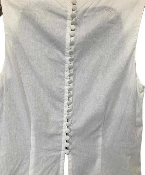 MM6 Maison Margiela（エムエムシックスメゾンマルジェラ）MM6 Maison Margiela (エムエムシックスメゾンマルジェラ) ノースリーブエイズドレス　S62CT0019 S49818 ホワイト サイズ:38の古着・服飾アイテム