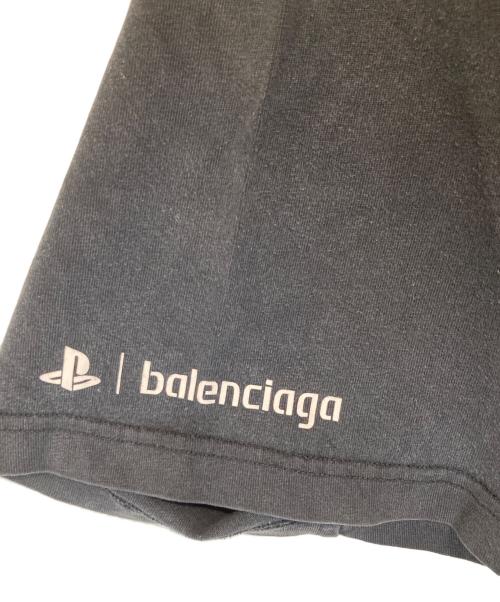 BALENCIAGA（バレンシアガ）BALENCIAGA (バレンシアガ) PS5ロゴプリント半袖Tシャツ ブラック サイズ:Lの古着・服飾アイテム