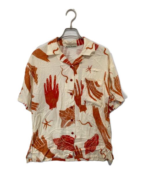 Acne studios（アクネ ストゥディオズ）Acne studios (アクネ ストゥディオズ) アロハ オープンカラーシャツ   FN-WN-BLOU00320 アイボリー サイズ:36の古着・服飾アイテム
