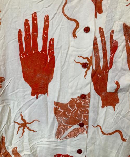 Acne studios（アクネ ストゥディオズ）Acne studios (アクネ ストゥディオズ) アロハ オープンカラーシャツ   FN-WN-BLOU00320 アイボリー サイズ:36の古着・服飾アイテム