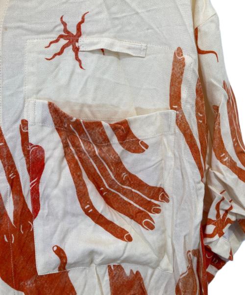 Acne studios（アクネ ストゥディオズ）Acne studios (アクネ ストゥディオズ) アロハ オープンカラーシャツ   FN-WN-BLOU00320 アイボリー サイズ:36の古着・服飾アイテム