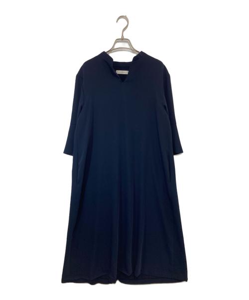 ADORE（アドーア）ADORE (アドーア) クリアジョーゼットワンピース ネイビー サイズ:36の古着・服飾アイテム