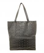 JIMMY CHOOジミーチュウ）の古着「PIMLICO N/S EMG (ピムリコ)　スターエンボスレザートートバッグ」｜ブラック