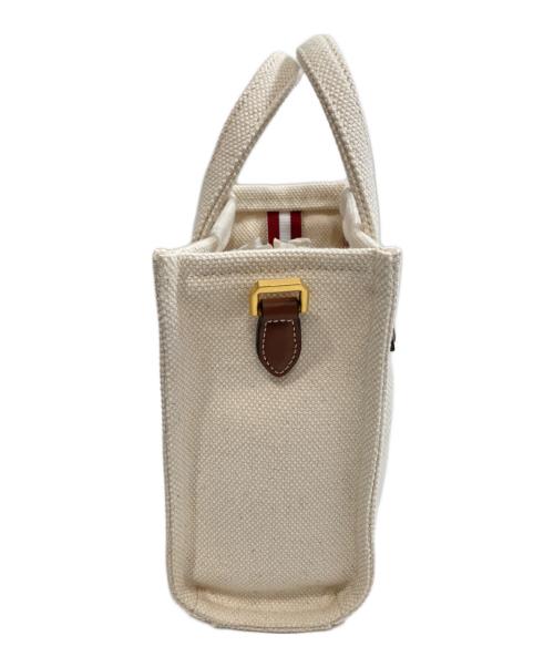 BALLY（バリー）BALLY (バリー) AKELEI TOTE XS ミニ トートバッグ キャンバス　アケライトートXS　WAE05D アイボリーの古着・服飾アイテム