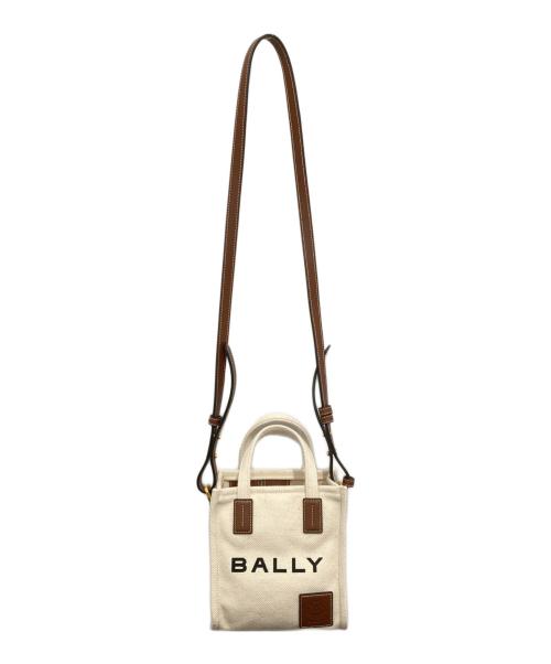 BALLY（バリー）BALLY (バリー) AKELEI TOTE XS ミニ トートバッグ キャンバス　アケライトートXS　WAE05D アイボリーの古着・服飾アイテム