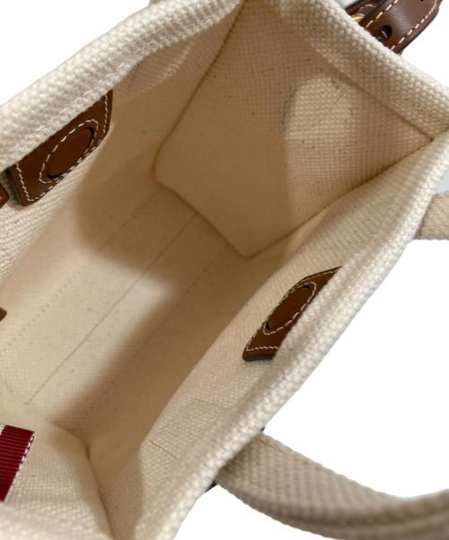 BALLY（バリー）BALLY (バリー) AKELEI TOTE XS ミニ トートバッグ キャンバス　アケライトートXS　WAE05D アイボリーの古着・服飾アイテム