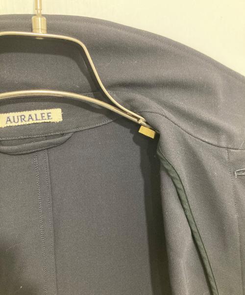 AURALEE（オーラリー）AURALEE (オーラリー) HARD TWIST WOOL DOBBY SLEEVELESS BLOUZON ハードツイストウールドビースリーブレスブルゾン A20SB05KW ネイビーの古着・服飾アイテム