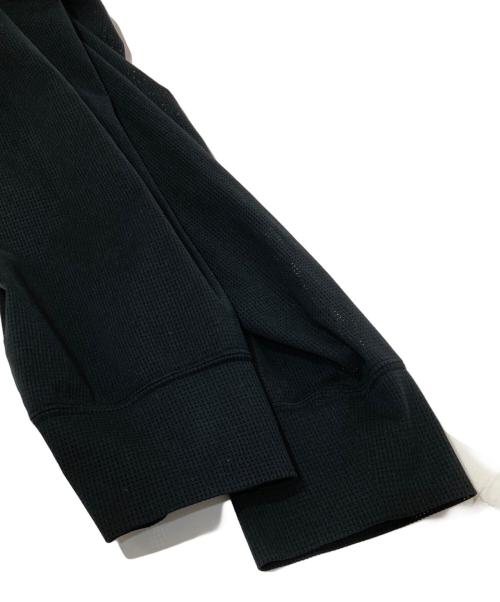 COMME des GARCONS HOMME PLUS（コムデギャルソンオムプリュス）COMME des GARCONS HOMME PLUS (コムデギャルソンオムプリュス) シャーリングギャザーメッシュカーディガン AD2018 PC-T002 ブラック サイズ:Lの古着・服飾アイテム