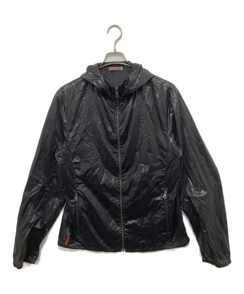 PRADA SPORTS（プラダスポーツ）PRADA SPORTS (プラダスポーツ) 00's ナイロンフーデッドジャケット / ウィンドブレーカー SCG78H 2006年 ブラック サイズ:52の古着・服飾アイテム