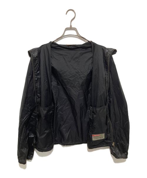 PRADA SPORTS（プラダスポーツ）PRADA SPORTS (プラダスポーツ) 00's ナイロンフーデッドジャケット / ウィンドブレーカー SCG78H 2006年 ブラック サイズ:52の古着・服飾アイテム