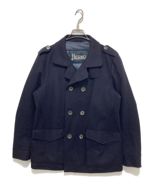 HERNO（ヘルノ）HERNO (ヘルノ) ウールPコートUB-ZERO GI0012U-39056-9200 ネイビー サイズ:50の古着・服飾アイテム