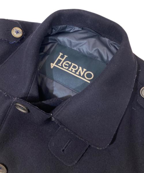 HERNO（ヘルノ）HERNO (ヘルノ) ウールPコートUB-ZERO GI0012U-39056-9200 ネイビー サイズ:50の古着・服飾アイテム