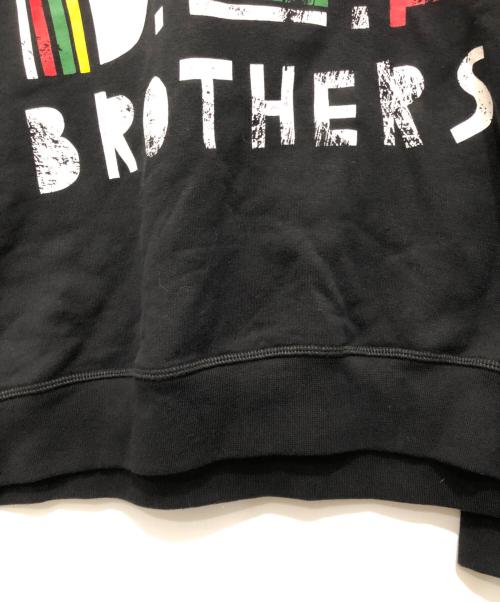 DSQUARED2（ディースクエアード）DSQUARED2 (ディースクエアード) BROS COOL HOODIE（ブロスクールフーディ）S71GU0574 / スウェットプルオーバーパーカー ブラック サイズ:XLの古着・服飾アイテム