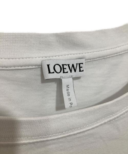 LOEWE（ロエベ）LOEWE (ロエベ) アナグラム刺繍Tシャツ　H6109230CR ホワイト サイズ:Lの古着・服飾アイテム