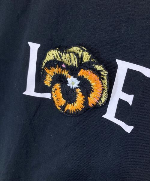 LOEWE（ロエベ）LOEWE (ロエベ) パンジー ロゴ Tシャツ　H526Y22J23 ブラック サイズ:Lの古着・服飾アイテム