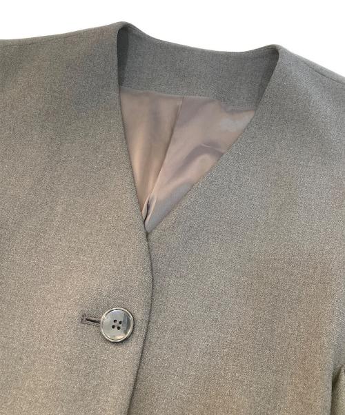 #Newans（ハッシュニュアンス）#Newans (ハッシュニュアンス) サイドギャザージレ / ベスト　VRNECW0412　亀恭子コラボ グレー サイズ:1の古着・服飾アイテム