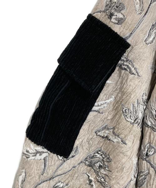 ebony eyes（エボニーアイズ）ebony eyes (エボニーアイズ) FLOWER JACQUARD LONG HOODIE / フラワージャカードロングフーディー ブラック サイズ:１の古着・服飾アイテム