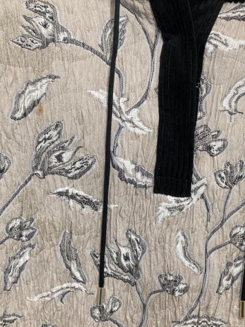 ebony eyes（エボニーアイズ）ebony eyes (エボニーアイズ) FLOWER JACQUARD LONG HOODIE / フラワージャカードロングフーディー ブラック サイズ:１の古着・服飾アイテム
