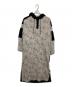 ebony eyes（エボニーアイズ）の古着「FLOWER JACQUARD LONG HOODIE / フラワージャカードロングフーディー」｜ブラック