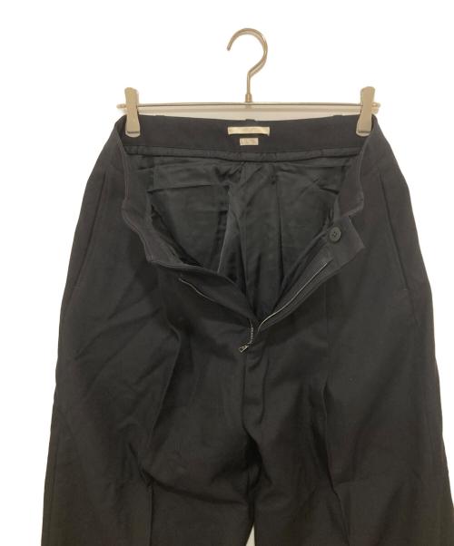 BLURHMS（ブラームス）BLURHMS (ブラームス) Wool Surge Super Wide Slacks　ウールサージスーパーワイドスラックス　BHS22F010A ネイビー サイズ:3の古着・服飾アイテム