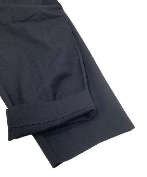 BLURHMS（ブラームス）BLURHMS (ブラームス) Wool Surge Super Wide Slacks　ウールサージスーパーワイドスラックス　BHS22F010A ネイビー サイズ:3の古着・服飾アイテム