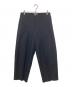 BLURHMS（ブラームス）の古着「Wool Surge Super Wide Slacks　ウールサージスーパーワイドスラックス　BHS22F010A」｜ネイビー