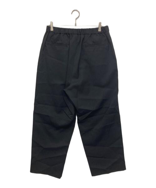 Graphpaper（グラフペーパー）Graphpaper (グラフペーパー) SCALE OFF WOOL WIDE CHEF PANTS（スケールオフウールワイドシェフパンツ）GM233-40173B ブラック サイズ:Fの古着・服飾アイテム