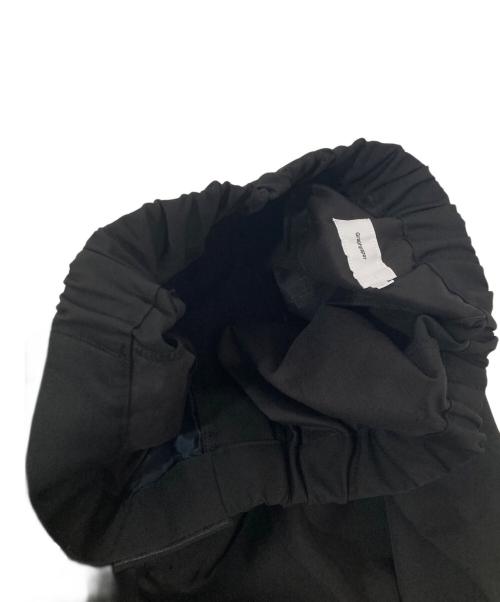 Graphpaper（グラフペーパー）Graphpaper (グラフペーパー) SCALE OFF WOOL WIDE CHEF PANTS（スケールオフウールワイドシェフパンツ）GM233-40173B ブラック サイズ:Fの古着・服飾アイテム