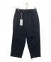 Graphpaper（グラフペーパー）の古着「SCALE OFF WOOL WIDE CHEF PANTS（スケールオフウールワイドシェフパンツ）GM233-40173B」｜ブラック