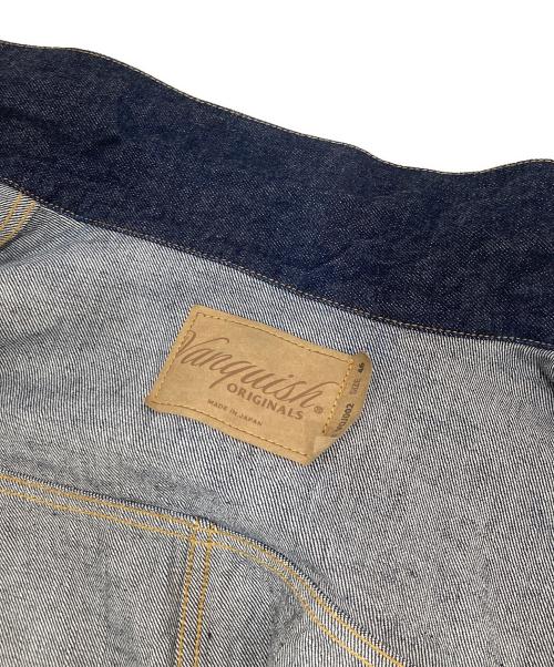 VANQUISH ORIGINALS（ヴァンキッシュ オリジナルズ）VANQUISH ORIGINALS (ヴァンキッシュ オリジナルズ) TYPEⅡ RIGID DENIM TRUCKER JACKET　タイプⅡリジットデニムトラッカージャケット　VOJ002 インディゴ サイズ:46の古着・服飾アイテム