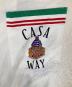 中古・古着 CASABLANCA (カサブランカ) Casa Way Knitted Collar Short Sleeve Silk Shirt　カーサウェイニッテッドショートスリーブシルクシャツ	MS23-SH-014-01 アイボリー サイズ:S：19000円