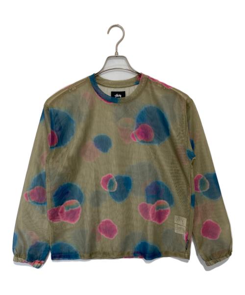 stussy（ステューシー）stussy (ステューシー) メッシュカットソー　211186 オリーブ サイズ:Sの古着・服飾アイテム