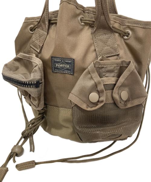 PORTER（ポーター）PORTER (ポーター) SCARF TOTE with POUCHES(スカーフトート ウィズ ポーチ) 502-05960 ブラウンの古着・服飾アイテム