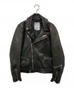 Lewis Leathersルイスレザース）の古着「441TV サイクロン タイトフィット ライダースジャケット  シープスキン ラットランドシープ Cyclone」｜ブラック