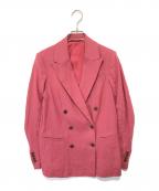 BRUNELLO CUCINELLIブルネロクチネリ）の古着「リネン混テーラードジャケット」｜ピンク
