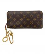 LOUIS VUITTONルイ ヴィトン）の古着「ポルトフォイユ アンソリット　モノグラム　M66702」｜ブラウン× ルビー