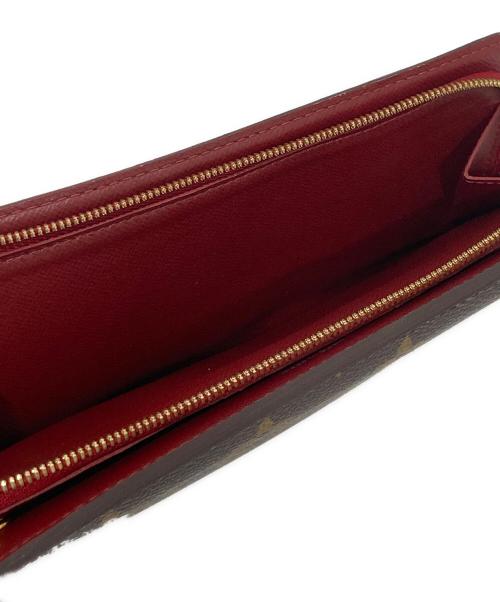 LOUIS VUITTON（ルイ ヴィトン）LOUIS VUITTON (ルイ ヴィトン) ポルトフォイユ アンソリット　モノグラム　M66702 ブラウン× ルビーの古着・服飾アイテム