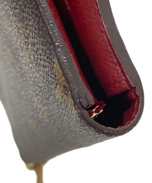 LOUIS VUITTON（ルイ ヴィトン）LOUIS VUITTON (ルイ ヴィトン) ポルトフォイユ アンソリット　モノグラム　M66702 ブラウン× ルビーの古着・服飾アイテム