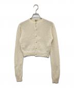 AURALEEオーラリー）の古着「25SS　SUMMER CASHMERE KNIT CREW NECK CARDIGAN（サマーカシミヤニット クルーネックカーディガン）A25SC03CK」｜ホワイト