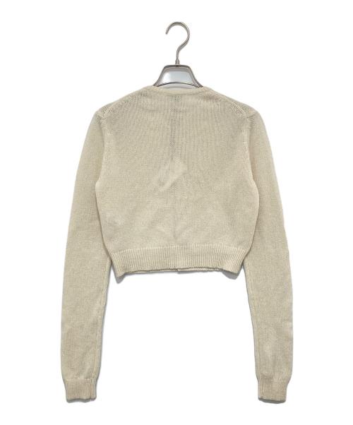 AURALEE（オーラリー）AURALEE (オーラリー) 25SS　SUMMER CASHMERE KNIT CREW NECK CARDIGAN（サマーカシミヤニット クルーネックカーディガン）A25SC03CK  ホワイト サイズ:2の古着・服飾アイテム