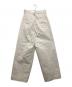 AURALEE (オーラリー) WASHED FINX CHINO ONE-TUCK PANTS（ウォッシュドフィンクスチノ ワンタックパンツ）A25SP05FC ホワイト サイズ:1：19000円
