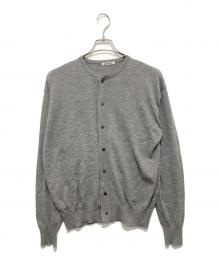 AURALEE（オーラリー）の古着「25SS HARD TWIST CASHMERE KNIT CARDIGAN（ハードツイストカシミヤニットカーディガン）A25SC01CT」｜グレー