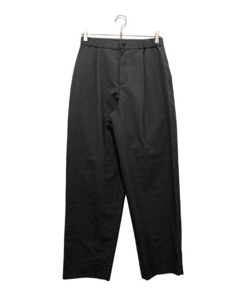 ATON（エイトン）ATON (エイトン) WOOL TROPICAL TAPERED PANTS（ウールトロピカルテーパードパンツ）PRAGCW0700 / スラックス グレー サイズ:44の古着・服飾アイテム