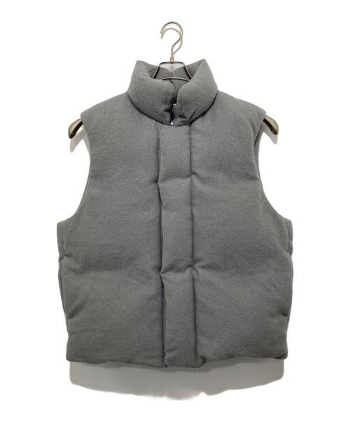 AURALEE（オーラリー）AURALEE (オーラリー) BRUSHED ALPACA WOOL DOWN VEST　ブラッシュドアルパカウールダウンベスト　24AW　A24AV02AS　 グレー サイズ:4の古着・服飾アイテム