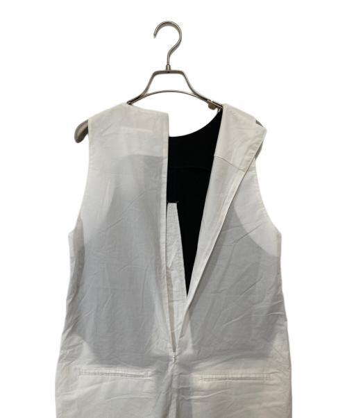 MM6 Maison Margiela（エムエムシックスメゾンマルジェラ）MM6 Maison Margiela (エムエムシックスメゾンマルジェラ) サロペット　バイカラー　オールインワン　S52FP0033 S47294 ブラック サイズ:38の古着・服飾アイテム