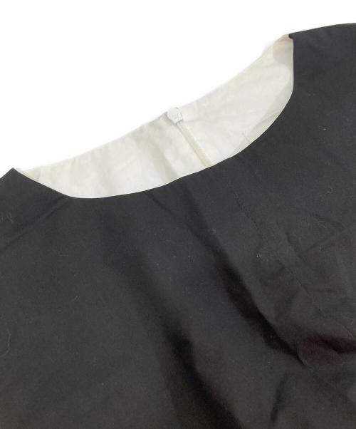 MM6 Maison Margiela（エムエムシックスメゾンマルジェラ）MM6 Maison Margiela (エムエムシックスメゾンマルジェラ) サロペット　バイカラー　オールインワン　S52FP0033 S47294 ブラック サイズ:38の古着・服飾アイテム