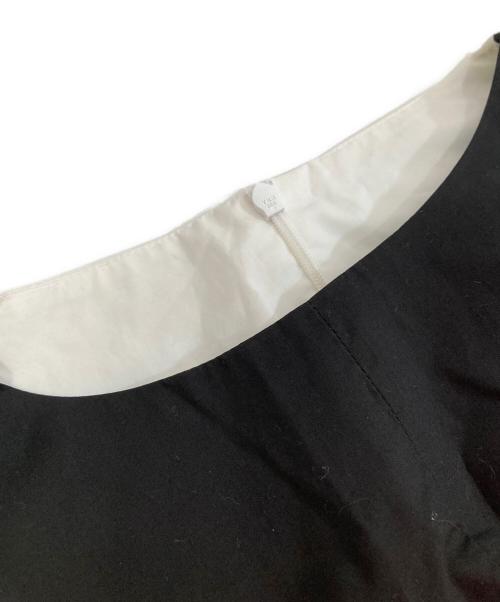 MM6 Maison Margiela（エムエムシックスメゾンマルジェラ）MM6 Maison Margiela (エムエムシックスメゾンマルジェラ) サロペット　バイカラー　オールインワン　S52FP0033 S47294 ブラック サイズ:38の古着・服飾アイテム